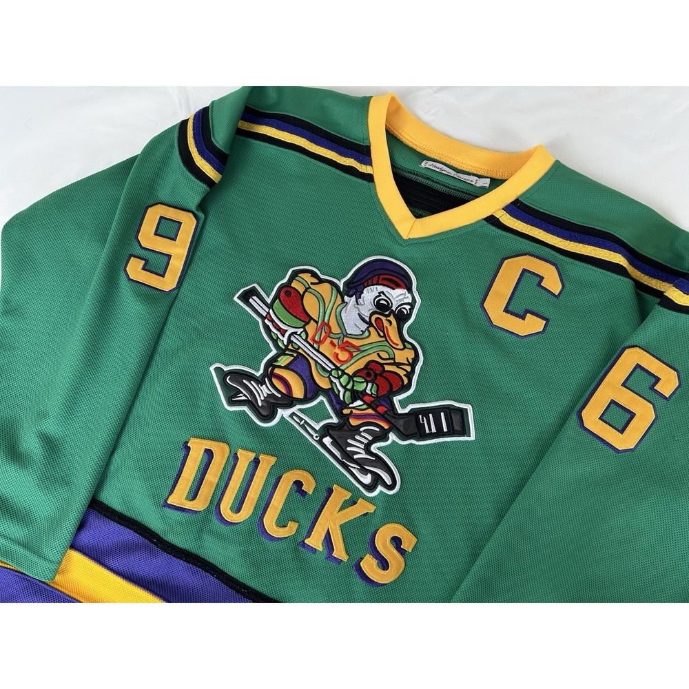 NWOT The Mighty Ducks #96 Charlie Conway Headgear Classics Hockey Jersey
